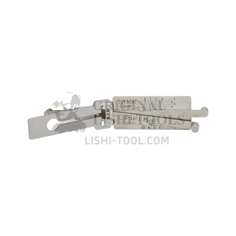 Lishi 10-CUT TOY43AT 2-in-1 Pick & Decoder for Toyota Door/Luggage/Anti-glare