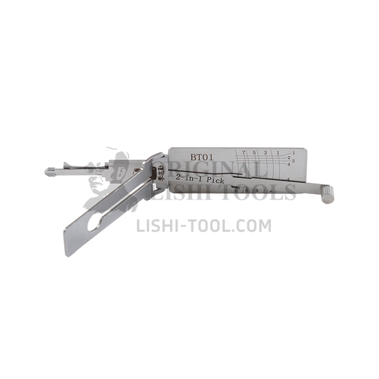 Lishi 2-in-1 (8-CUT) BT01 Tool for Benteng B70 - Ignition Lock Pick and Decoder