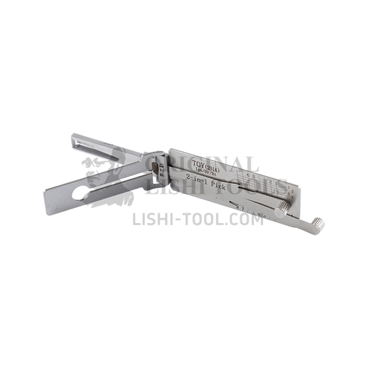 Lishi 2-in-1 (8-CUT) TOY2014 for 2014 Corolla - Door, Ignition, and Trunk Lock Pick and Decoder