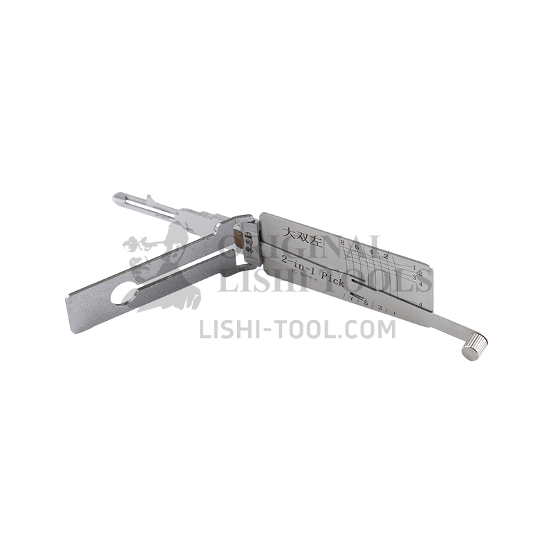 Lishi 2-in-1 8-CUT Dual Left Pick and Decoder Tool: Efficient Lock Unlocking and Reading Solution for BAIC Changhe and BenBen Vehicles