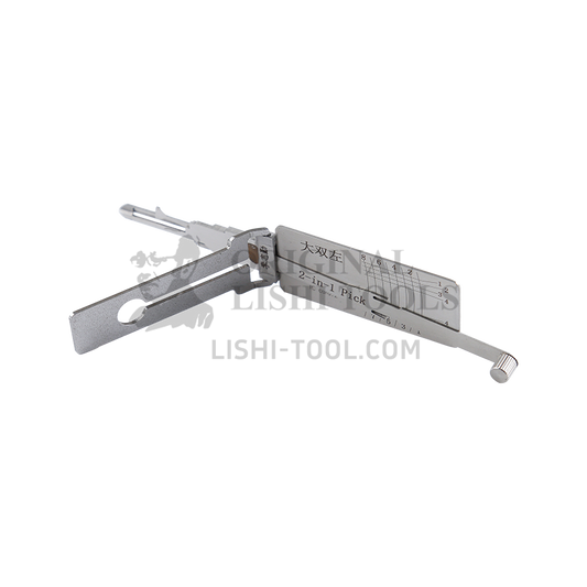 Lishi 2-in-1 8-CUT Dual Left Pick and Decoder Tool: Efficient Lock Unlocking and Reading Solution for BAIC Changhe and BenBen Vehicles