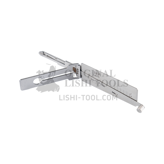 Lishi 5-CUT SX9 2-in-1 Picker and Decoder for Citroen, Peugeot, Fiat - Ignition Lock, Door Lock, Anti-Glare
