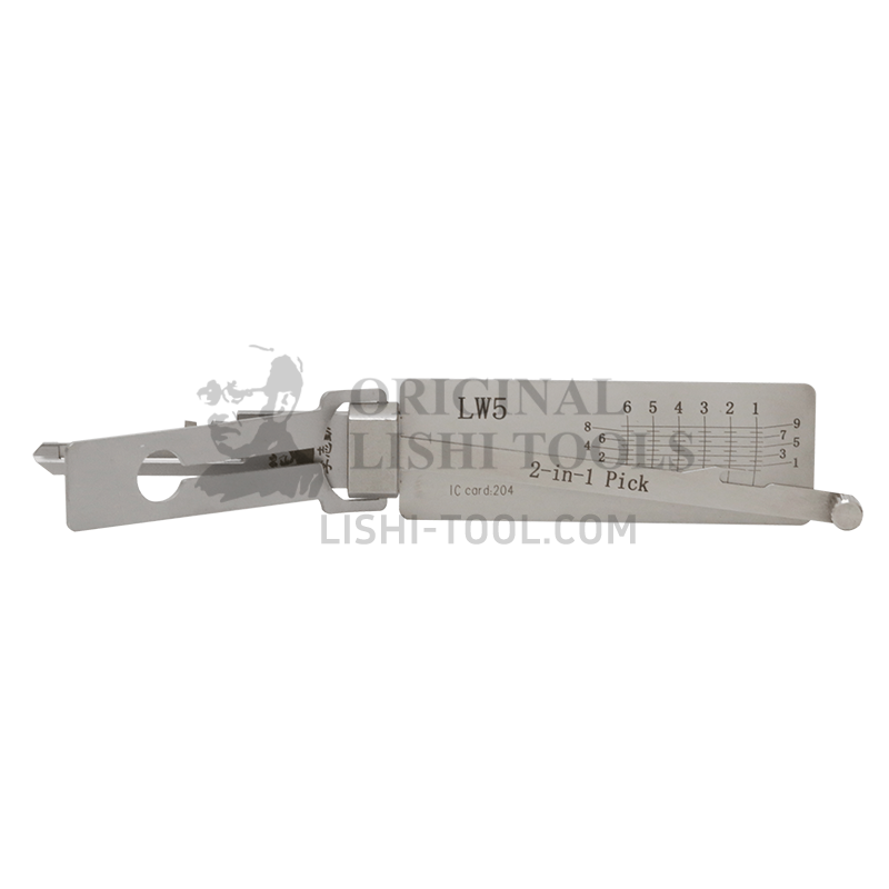 Lishi 2-in-1 LW5 Lockwood Tool - Essential High-Efficiency Unlocking Tool for Professional Locksmiths