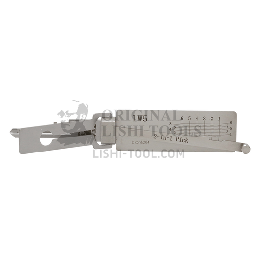 Lishi 2-in-1 LW5 Lockwood Tool - Essential High-Efficiency Unlocking Tool for Professional Locksmiths