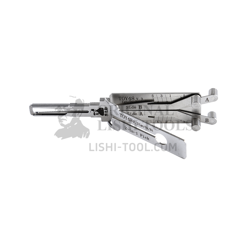 Lishi 2-in-1 (5-CUT) TOY48 v.3 Tool for Lexus, Toyota - Ignition, Door, and Trunk Lock Pick and Decoder