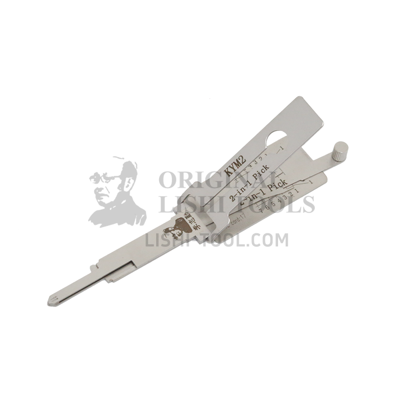 Lishi 2-in-1 (7-CUT) KYM2-Left Tool for KYMCO - Lock Pick and Decoder - Ignition Lock/Anti-Glare