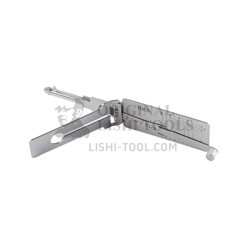 Lishi Tools (8-CUT) YH65 2-in-1 Ignition Lock/Pick and Decoder Tool for Yamaha Motorcycles