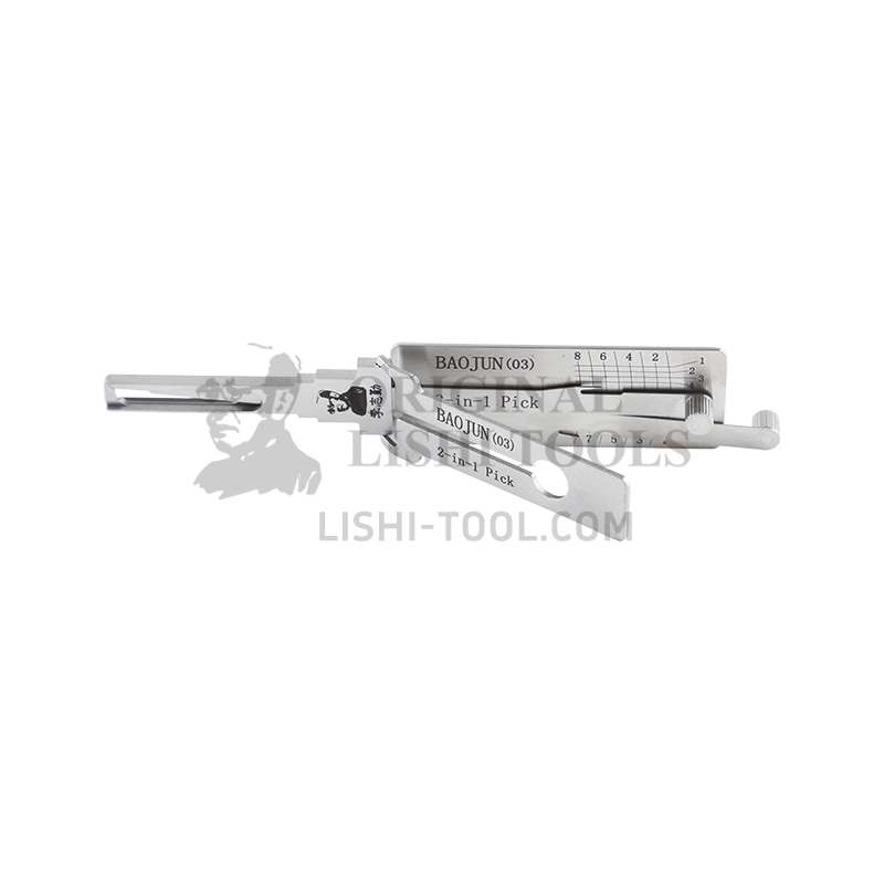 Lishi 2-in-1 (8-CUT) BAOJUN03 for Baojun RS-3, RS-5, RC-6 - Ignition, Door, and Trunk Lock Pick and Decoder