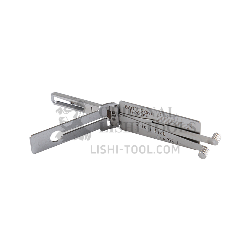 Lishi 2-in-1 (8-CUT) BAOJUN02 for 2018+ Baojun 630, 730 - Ignition, Door, and Trunk Lock Pick and Decoder