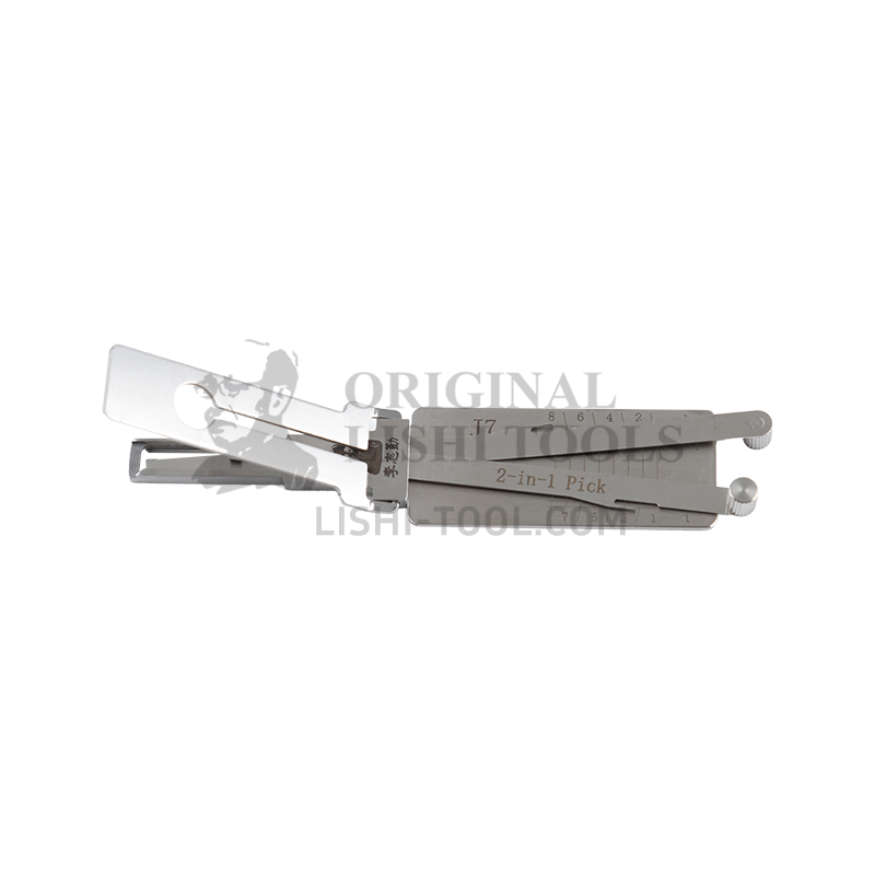 Lishi 2-in-1 (8-CUT) J7 for Jiefang J7 - Door Lock/Anti-glare Pick and Decoder