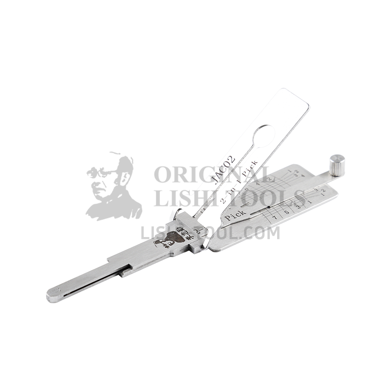 Lishi 2-in-1 (8-CUT) JAC02 Tool for JAC Tongyue - Lock Pick and Decoder - Door Lock/Anti-Glare