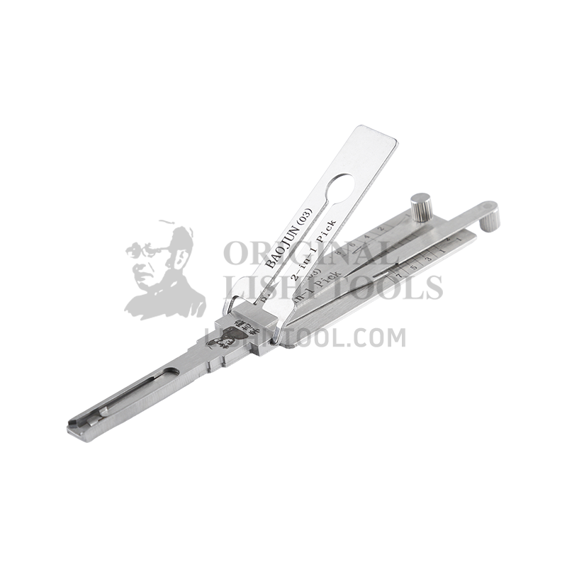 Lishi 2-in-1 (8-CUT) BAOJUN03 for Baojun RS-3, RS-5, RC-6 - Ignition, Door, and Trunk Lock Pick and Decoder