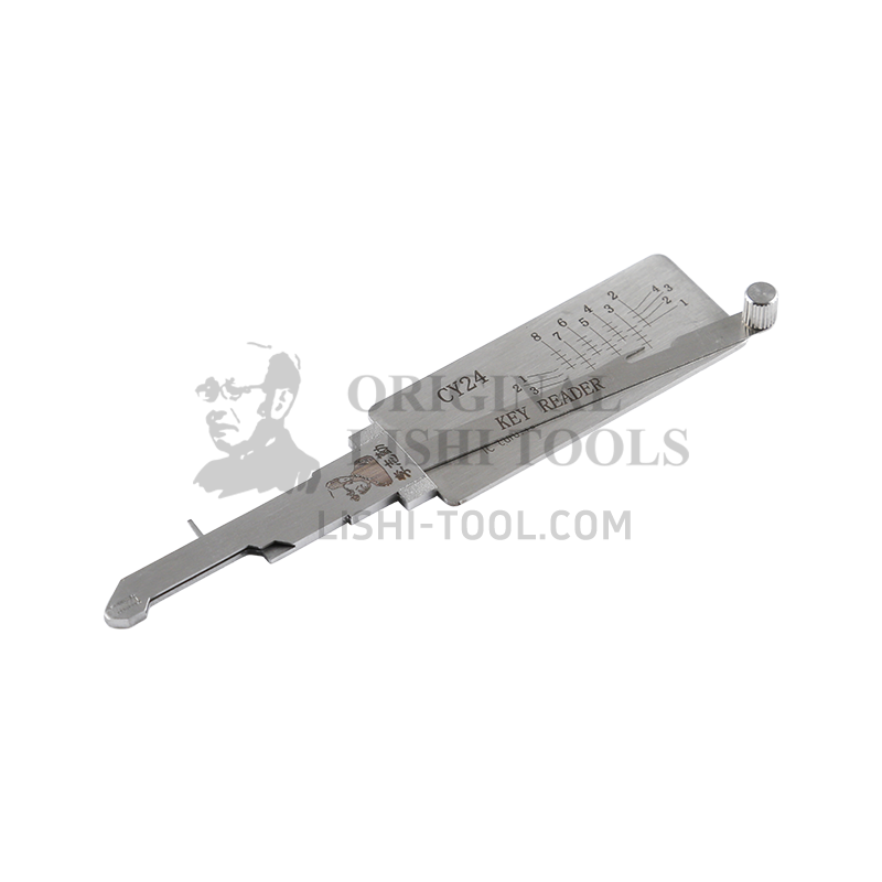 Lishi 2-in-1 (7-CUT) CY24 Tool for Dodge, Jeep, Chrysler - Door Lock Pick and Decoder