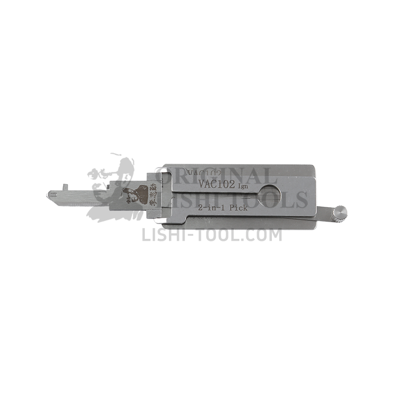 Lishi 2-in-1 (6-CUT) VAC102 Pickup and Decoder for Renault and Peugeot Ignition Locks - Original Li’s Tools with Anti-Glare Design.