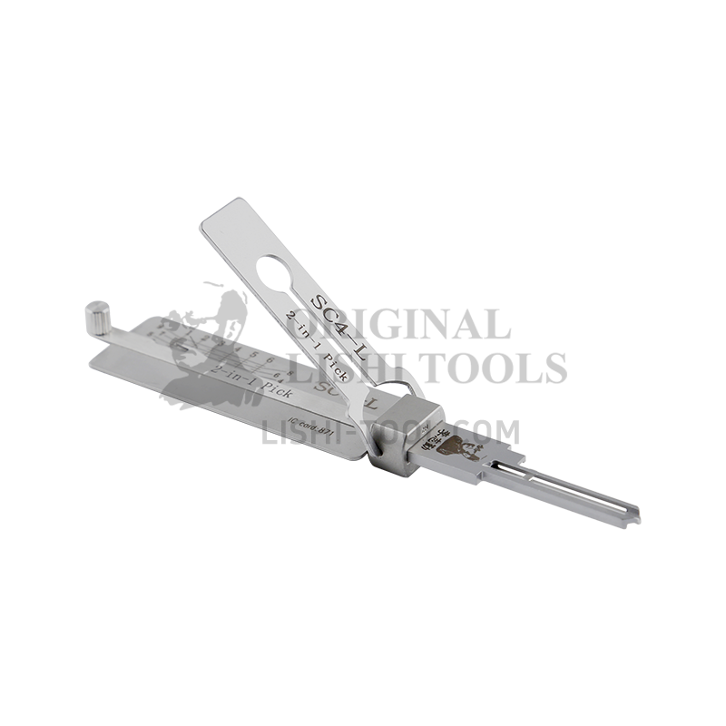 Lishi 2-in-1 SC4-L Lock Pick and Decoder Tool - High-Precision Solution for Schlage Residential Locks