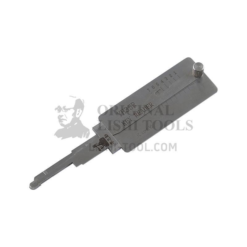 Lishi Tools (7-CUT) YH35R 2-in-1 Pick and Decoder - Suitable for Yamaha Motorcycle Ignition Locks / Anti-Glare Design
