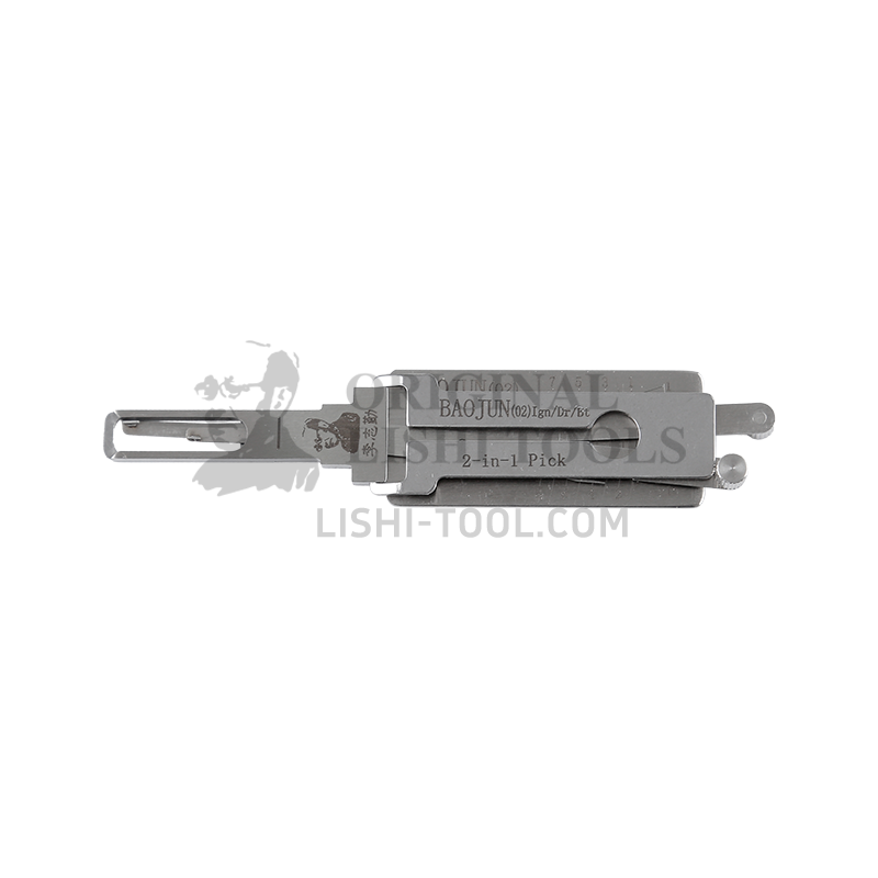 Lishi 2-in-1 (8-CUT) BAOJUN02 for 2018+ Baojun 630, 730 - Ignition, Door, and Trunk Lock Pick and Decoder