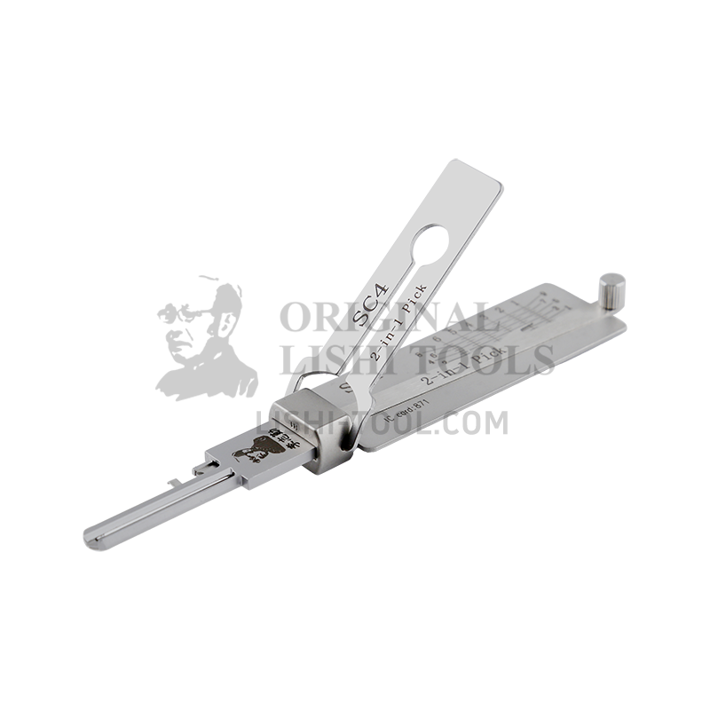 Lishi SC4 6-CUT 2-in-1 Schlage Lock Decoder & Pick Tool: Precision Solution for Residential Locks