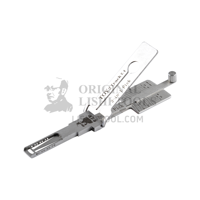 Lishi 2-in-1 (8-CUT) TOY2 Track v.4 for Toyota and Lexus - Lock Pick and Decoder