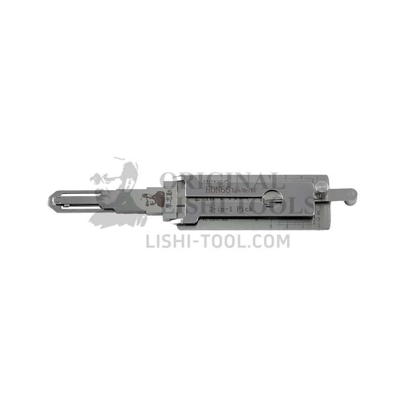 Lishi 2-in-1 (5-CUT) HON66 for Honda and Acura - Ignition, Door, and Trunk Lock Pick and Decoder