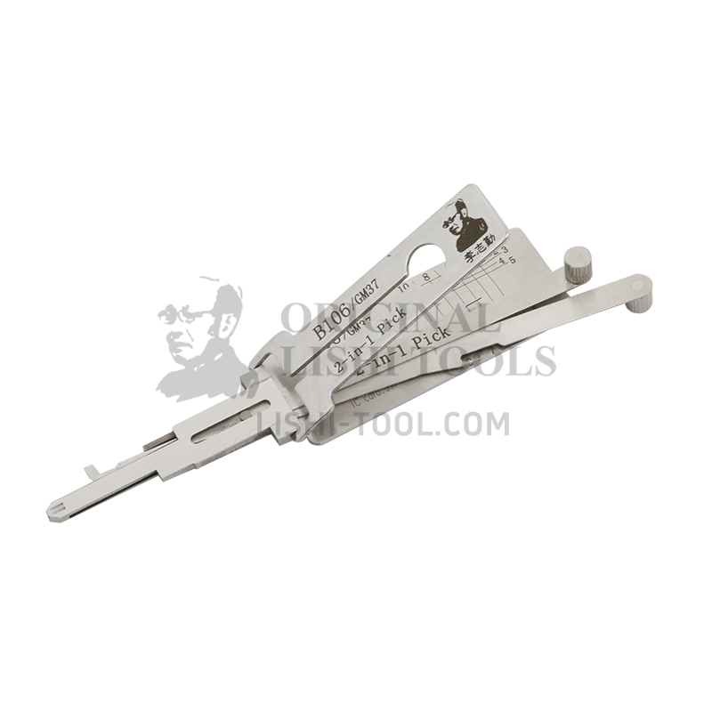 Lishi 2-in-1 (10-CUT) B106/GM37 Tool for Enclave, LaCrosse - Lock Pick and Decoder