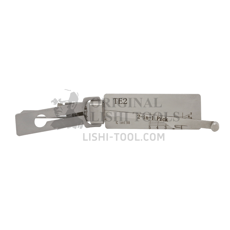 Lishi 2-in-1 TE2 TEST Lock Pick Tool - Multifunctional Unlocking Tool for Professionals