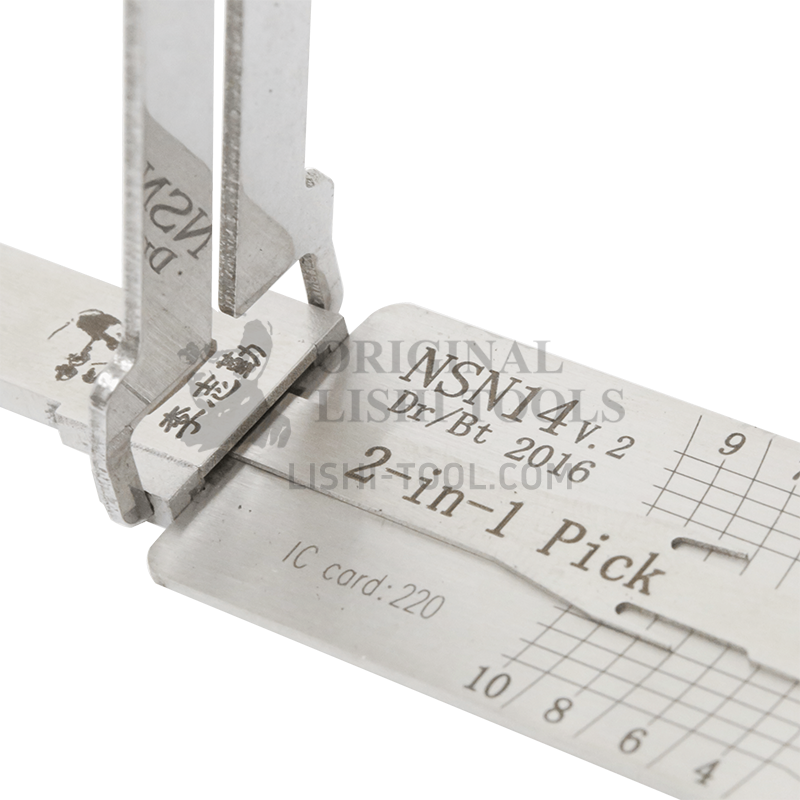Lishi 2-in-1 (10-CUT) NSN14v.3 Tool for Nissan, Infiniti, Subaru - Lock Pick and Decoder