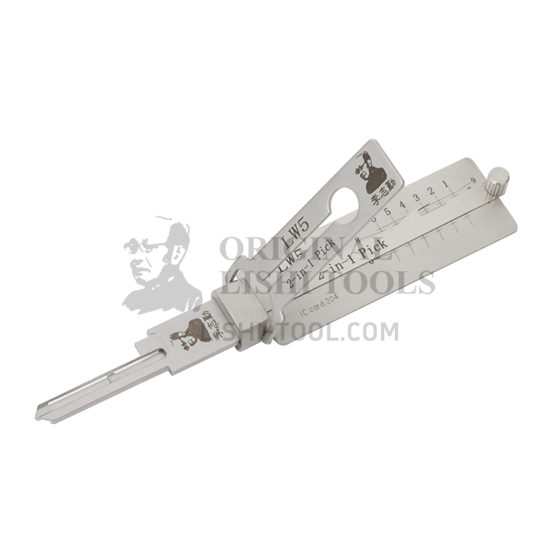 Lishi 2-in-1 LW5 Lockwood Tool - Essential High-Efficiency Unlocking Tool for Professional Locksmiths