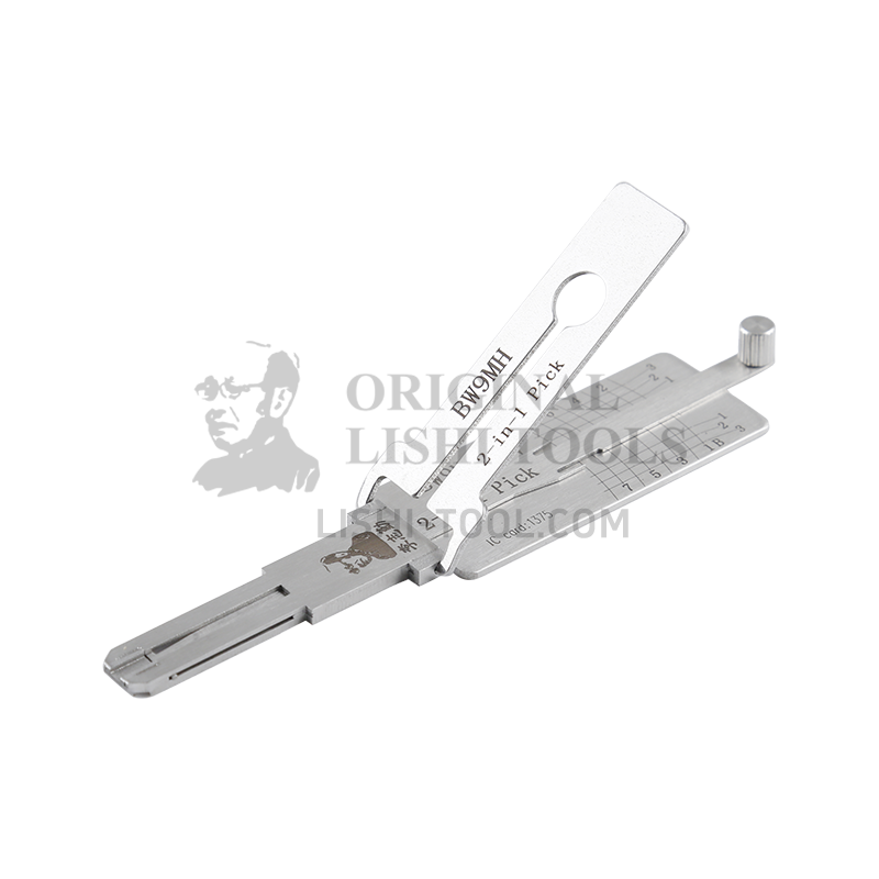 Lishi 2-in-1 (8-CUT) BW9MH for BMW C400X, C400GT - Ignition and Rear Compartment Lock Pick and Decoder