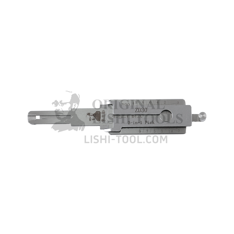 Lishi 2-in-1 (9-CUT) ZD30 Tool for Ducati - Ignition Lock Pick and Decoder