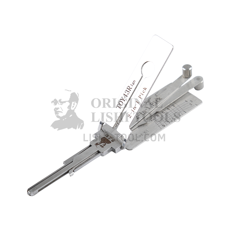 Lishi (10-CUT) 2-in-1 TOY43R Pickup and Decoder Tool for -Toyota Ignition Locks