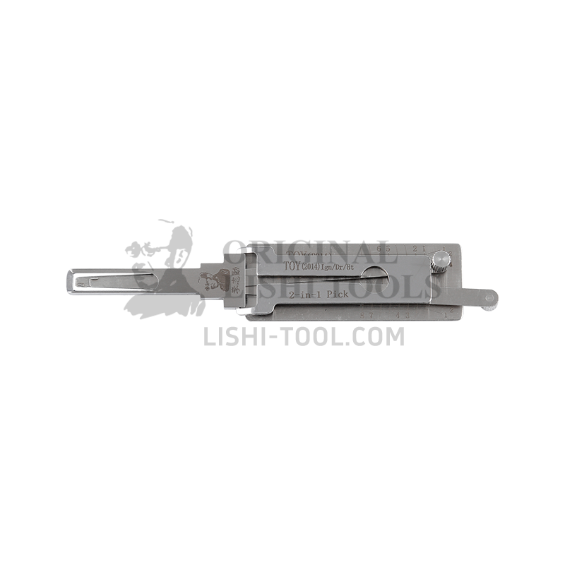 Lishi 2-in-1 (8-CUT) TOY2014 for 2014 Corolla - Door, Ignition, and Trunk Lock Pick and Decoder