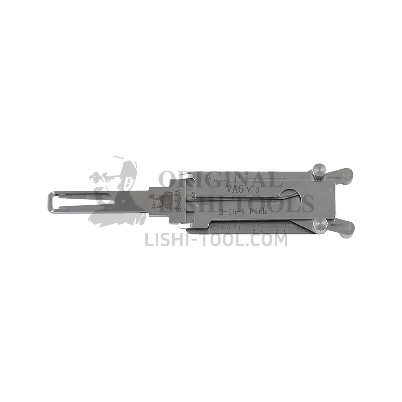 Lishi 2-in-1 (6-CUT) VA6 v.3 Tool for Renault, Peugeot, Citroën - Ignition and Door Lock Pick and Decoder