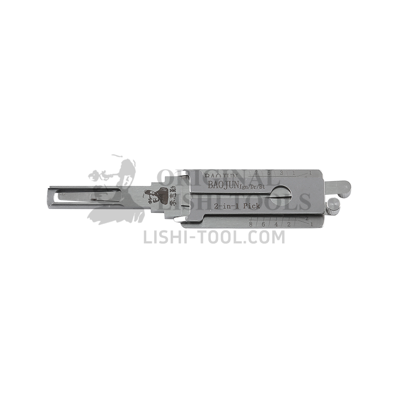 Lishi 2-in-1 (8-CUT) BAOJUN for Xinbaojun - Ignition, Door, and Trunk Lock Pick and Decoder