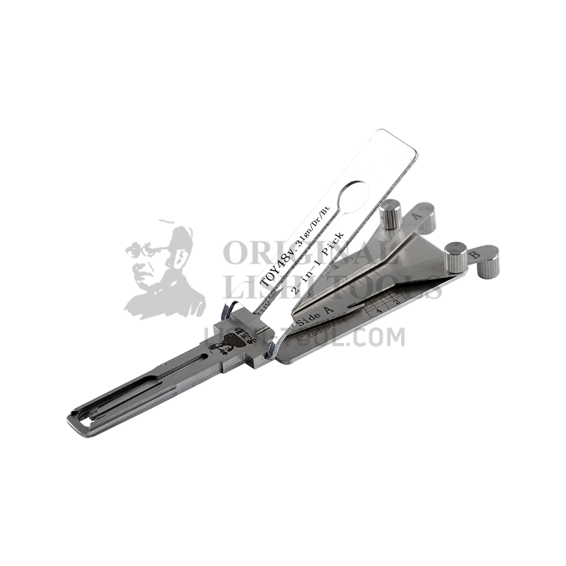 Lishi 2-in-1 (5-CUT) TOY48 v.3 Tool for Lexus, Toyota - Ignition, Door, and Trunk Lock Pick and Decoder