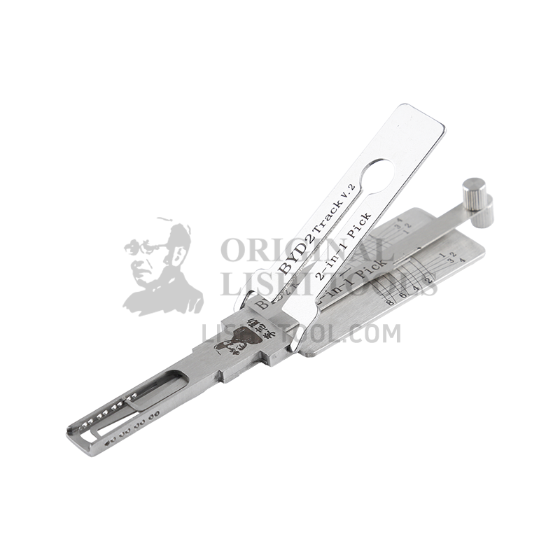 Lishi 2-in-1 (8-CUT) BYD2 for Qin PLUS, Song PLUS, Yuan - Door Lock Pick and Decoder