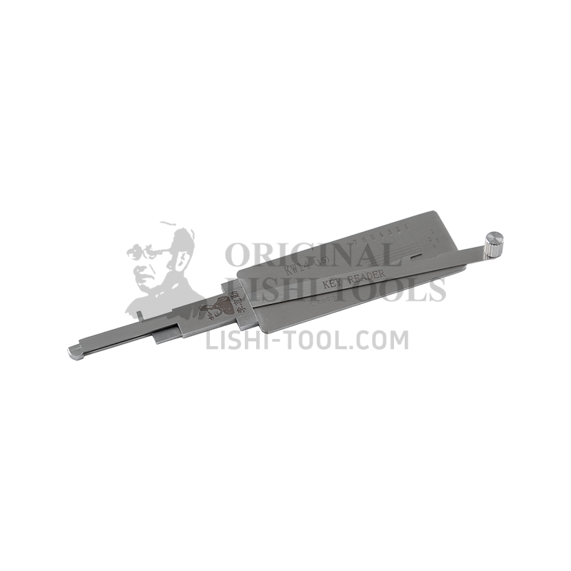 Lishi 2-in-1 (7-CUT) KW14 Tool for Kawasaki - Lock Pick and Decoder - Ignition Lock/Anti-Glare