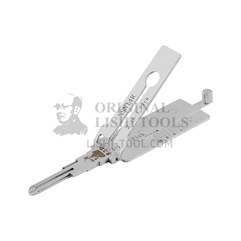 Lishi 2-in-1 (10-CUT) NSN14R Tool for New Nissan, Qichun - Lock Pick and Decoder
