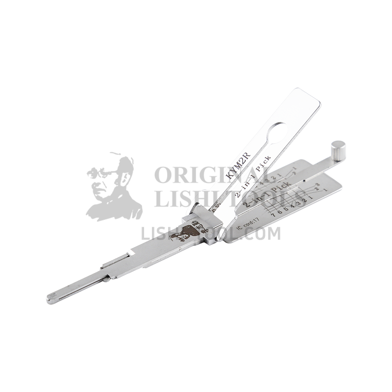 Lishi 2-in-1 (7-CUT) KYM2R-Right Tool for KYMCO - Lock Pick and Decoder - Ignition Lock/Anti-Glare