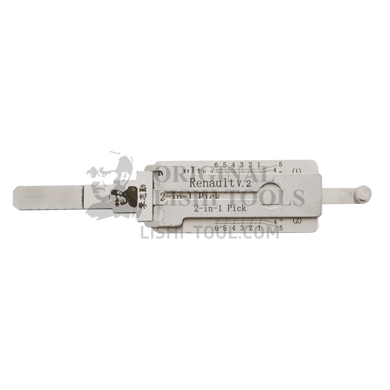 Lishi 2-in-1 (6-CUT) Renault v.2 for Renault - Door Lock Pick and Decoder