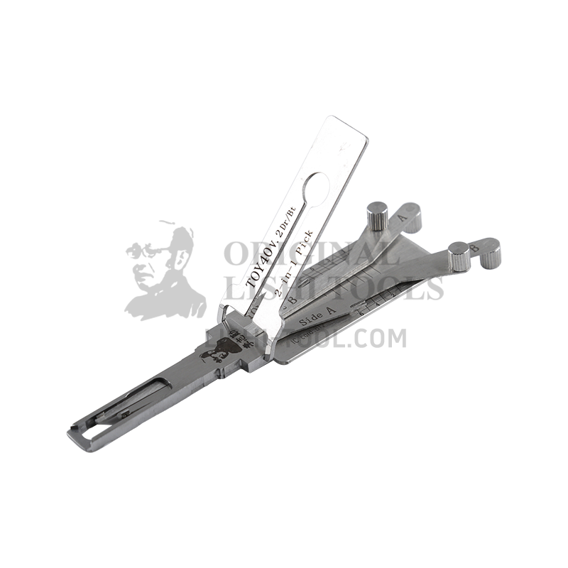 Lishi 2-in-1 (8-CUT) TOY40 v.2 Tool for Mitsubishi, Chairman - Door and Trunk Lock Pick and Decoder