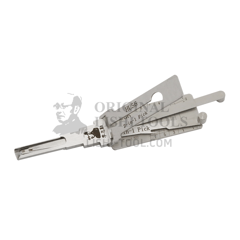 Lishi 2-in-1 (8-CUT) HU56 for Older Jaguar, Volvo - Ignition Lock, Door Lock Pick and Decoder