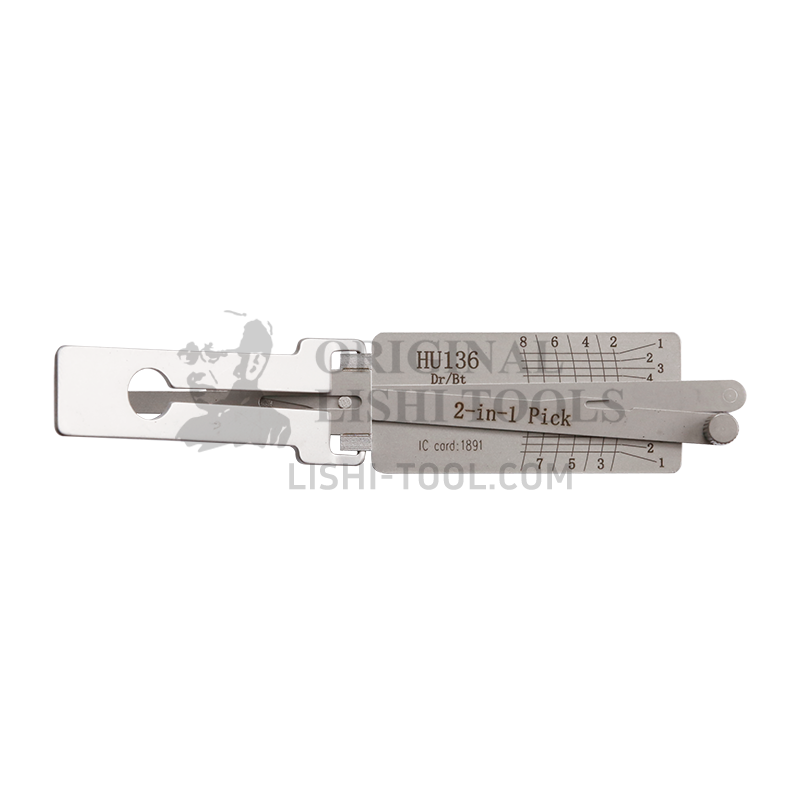 Lishi 2-in-1 (8-CUT) HU136 for Renault - Door and Trunk Lock Pick and Decode