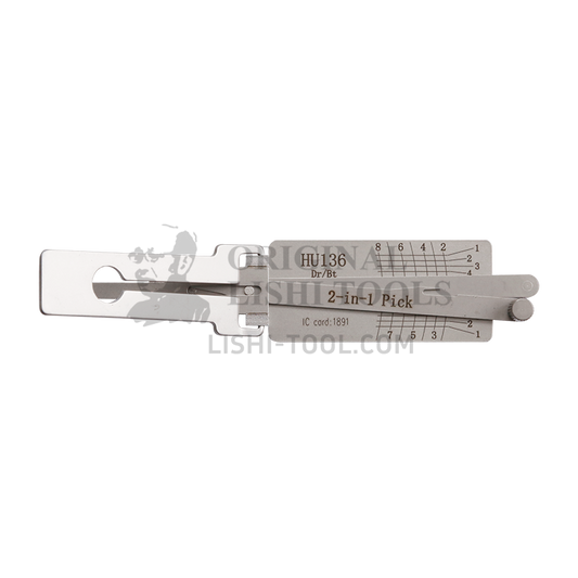 Lishi 2-in-1 (8-CUT) HU136 for Renault - Door and Trunk Lock Pick and Decode