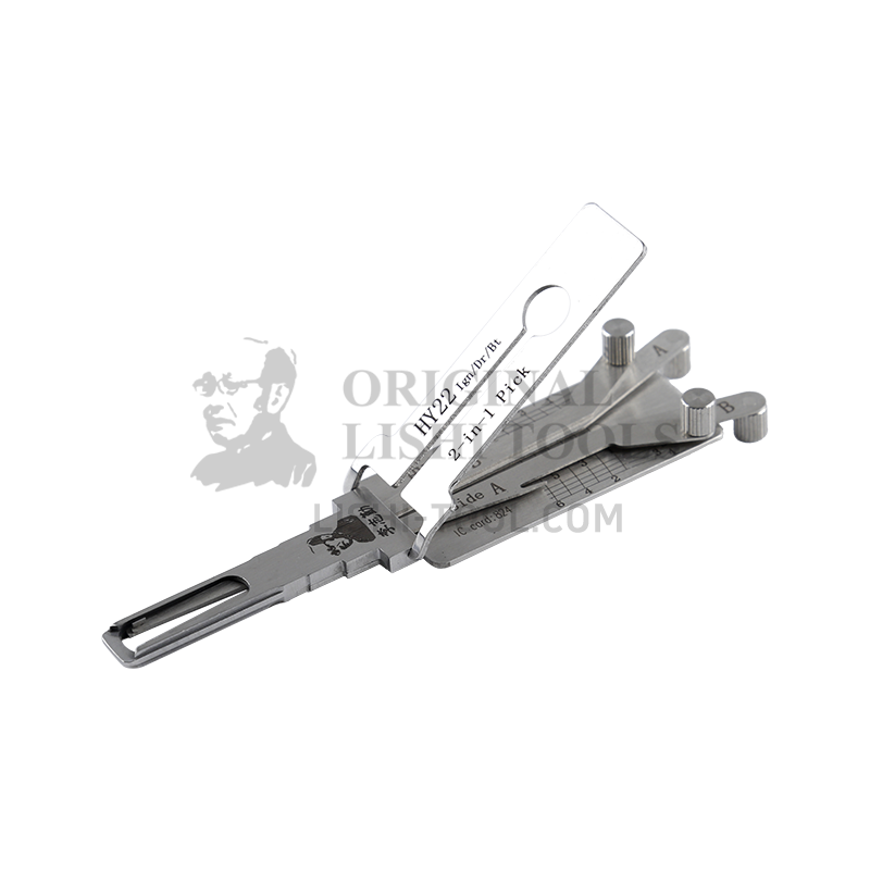 Lishi 2-in-1 (6-CUT) HY22 for Hyundai, KIA - Ignition Lock, Door Lock, Trunk, Anti-glare Pick and Decoder