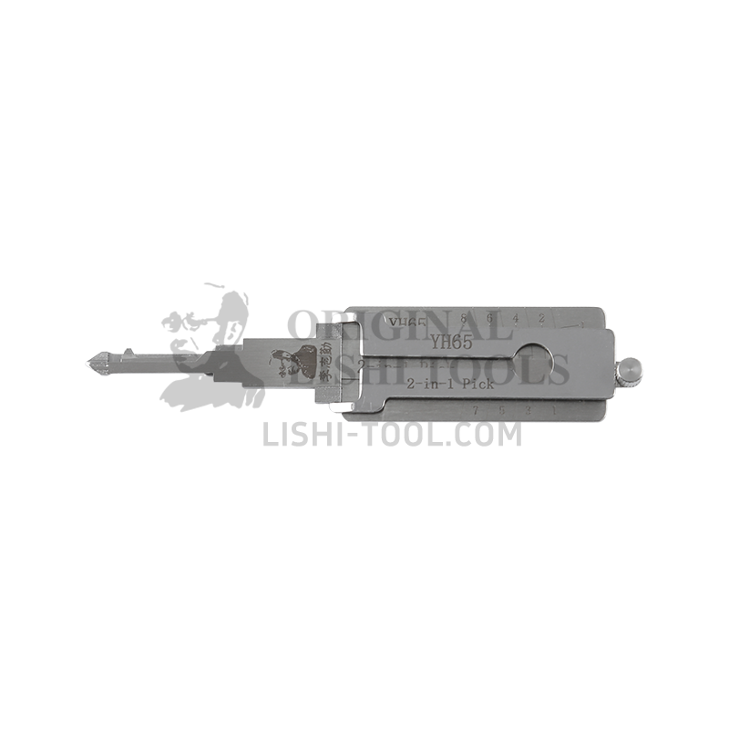 Lishi Tools (8-CUT) YH65 2-in-1 Ignition Lock/Pick and Decoder Tool for Yamaha Motorcycles