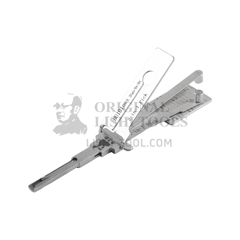 Lishi 2-in-1 (10-CUT) HU101 for Ford, Jaguar - Ignition, Door, and Trunk Lock Pick and Decoder