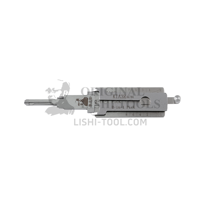 Lishi 2-in-1 (8-CUT) KIA3R for Kia - Door Lock Pick and Decoder
