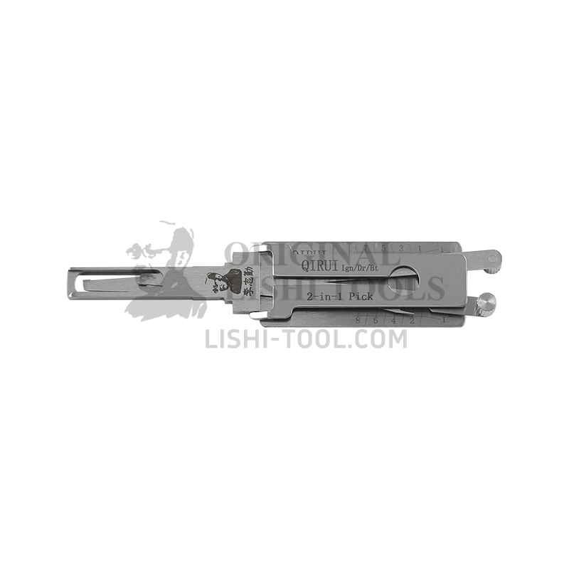 Lishi 2-in-1 (8-CUT) QIRUI for Chery - Door, Ignition, and Trunk Lock Pick and Decoder
