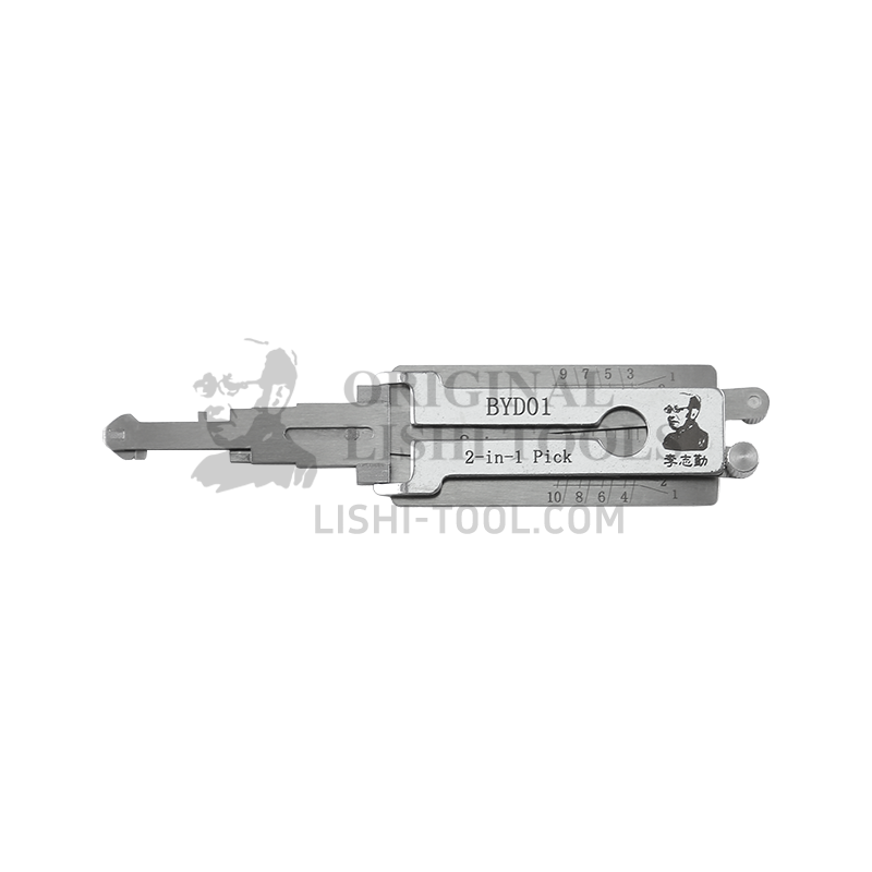 Lishi 2-in-1 (8-CUT) BYD01 Tool for BYD - Door Lock Pick and Decoder